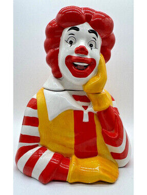 Vintage Treasure Craft Ronald McDonald Ceramic Cookie Jar McDonald's Corporation